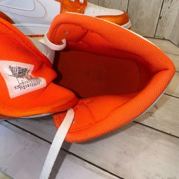 Nike Men's Air Jordan 1 SE Mid Electro Orange White Retro Size 14 (DM3531-800) - Picture 7 of 9